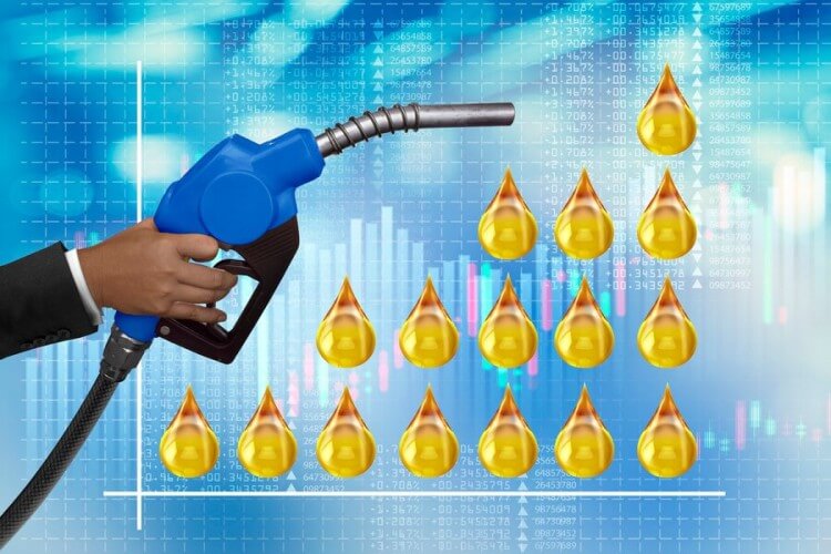 Inventory and Fuel Management in One Platform A Fuel Nozzle Dispensing Drops with a Rising Financial Graph in the Background, Symbolizing Fuel Sales and Revenue Growth
