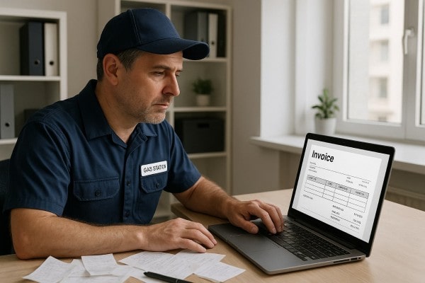 Business Owner Comparing Performance Metrics of Multiple Store Locations on a Centralized Dashboard