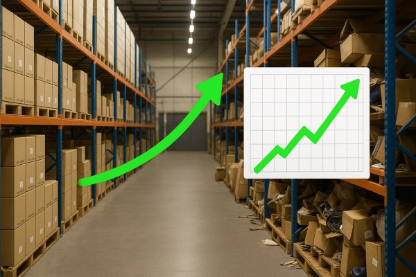 Drive Efficiency by Understanding Stock Movement Business Professional Reviewing Real-Time Analytics Dashboard on Multiple Screens
