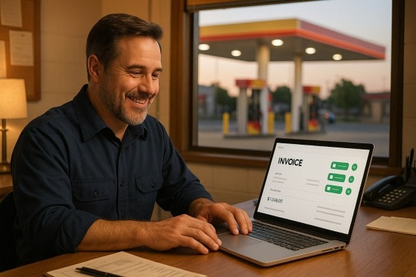 Business Owner Comparing Performance Metrics of Multiple Store Locations on a Centralized Dashboard