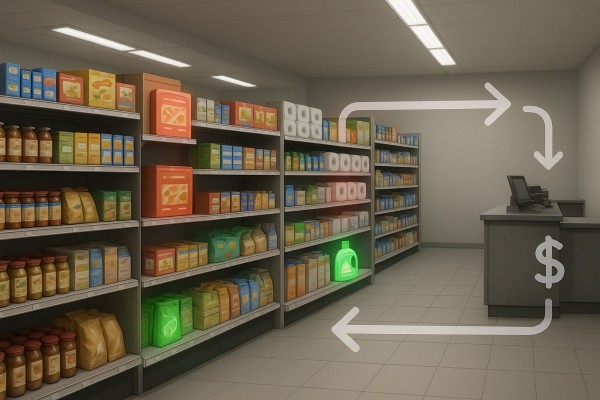 The Power of Knowing Your Inventory Turnover Business Owner Comparing Performance Metrics of Multiple Store Locations on a Centralized Dashboard