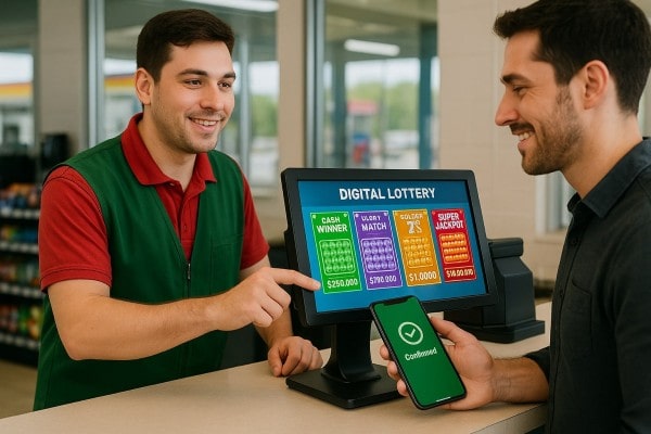 Business Owner Comparing Performance Metrics of Multiple Store Locations on a Centralized Dashboard