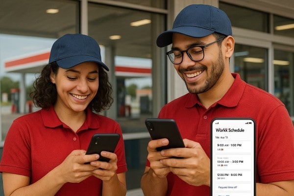 Business Professional Reviewing Real-Time Analytics Dashboard on Multiple Screens