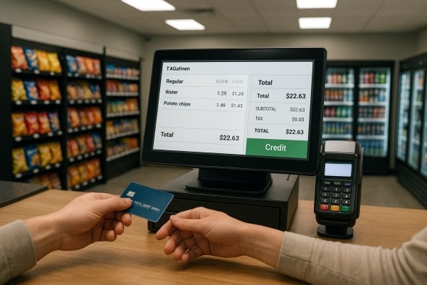 Business Owner Comparing Performance Metrics of Multiple Store Locations on a Centralized Dashboard